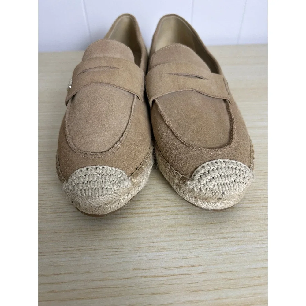 Sam Edelman Shoes Women's 9 Kai Espadrille Flat Loafer Suade taupe tan‎ - Picture 5 of 9